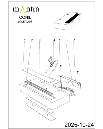 CONIL * APLIQUE LED 20W CCT DIM NEGRO